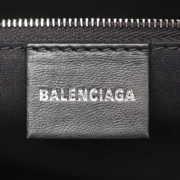 Balenciaga Signature Shopper Handbag Canvas Black Gray - Picture 4 of 5